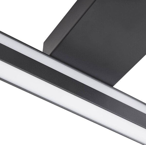 Inteligentna lampa sufitowa Tjado Lucande, możliwość ściemniania, czarny, salon / jadalnia, metal, nowoczesny