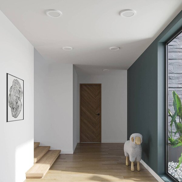 Lampa sufitowa LED z czujnikiem ruchu Aureka PRIOS, biały / opal, salon / jadalnia, aluminium, nowoczesny