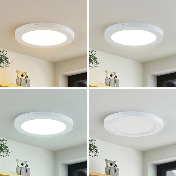 Lampa sufitowa LED z czujnikiem ruchu Aureka PRIOS, biały / opal, salon / jadalnia, aluminium, nowoczesny