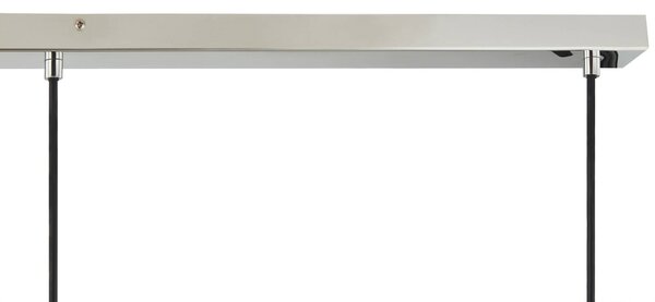 Lampa wisząca Diano Lucande, aluminiowy / szary / cynkowy, salon / jadalnia, szkło, design