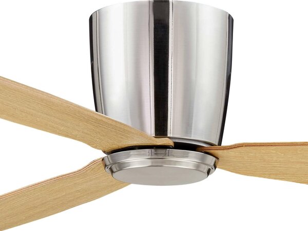 Beacon Lighting Wentylator sufitowy Airfusion Radar teak Ø 132 cm cichy, jasne drewno, salon / jadalnia, drewno, nowoczesny