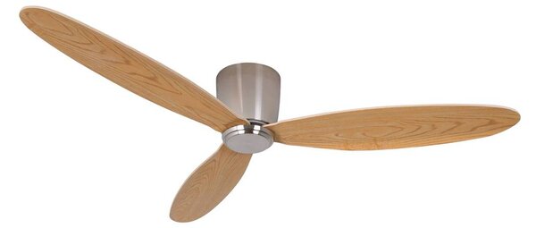 Beacon Lighting Wentylator sufitowy Airfusion Radar teak Ø 132 cm cichy, jasne drewno, salon / jadalnia, drewno, nowoczesny