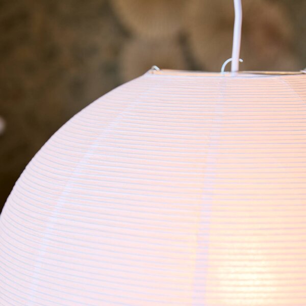 PR Home Lampa wisząca Haru, możliwość ściemniania, biały / opal, salon / jadalnia, papier / lunolit / lunopal