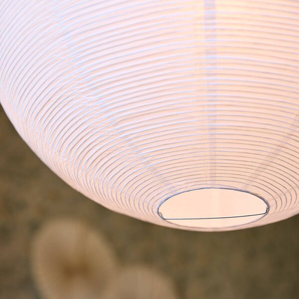 PR Home Lampa wisząca Haru, możliwość ściemniania, biały / opal, salon / jadalnia, papier / lunolit / lunopal