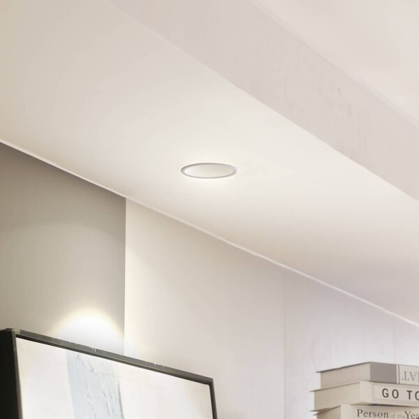 Arcchio LED downlight Niria, biały, 4000K Niria Arcchio, możliwość ściemniania, biały / opal, salon / jadalnia, aluminium, nowoczesny