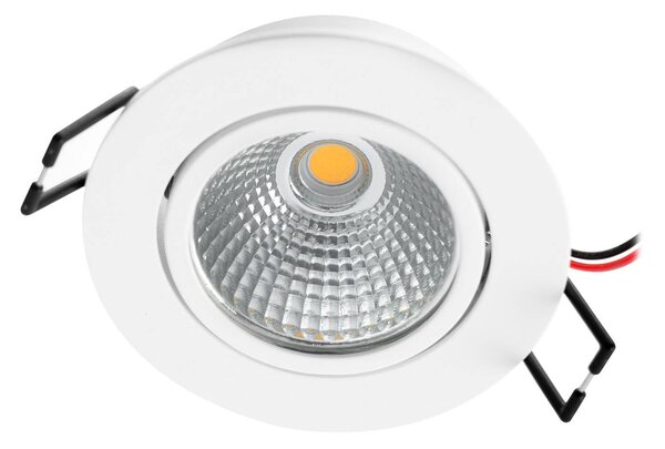 Arcchio LED downlight Zarik, biały, 3000K Zarik Arcchio, możliwość ściemniania, biały / opal, salon / jadalnia, aluminium, nowoczesny