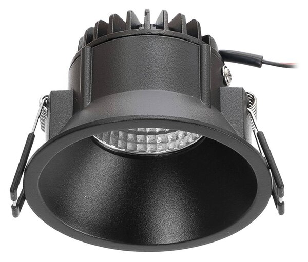 Arcchio LED downlight Niria, czarny, 3000K Niria Arcchio, możliwość ściemniania, czarny, salon / jadalnia, aluminium, nowoczesny