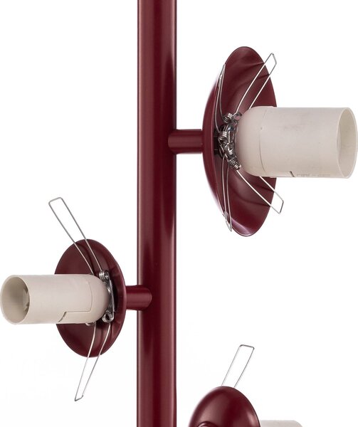 Lampa wisząca szklana Joel ALDEX, możliwość ściemniania, czerwony, salon / jadalnia, metal, nowoczesny