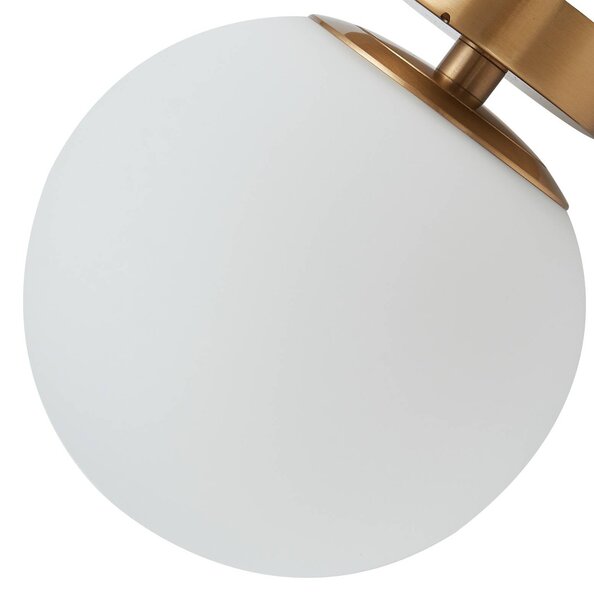 Lampa sufitowa Bidolo Lucande, możliwość ściemniania, mosiężny / złoty, łazienka, szkło