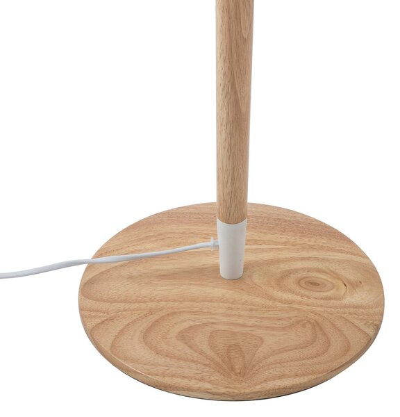 Lampa stojąca Ellorin Lucande, jasne drewno, salon / jadalnia, drewno, skandynawski