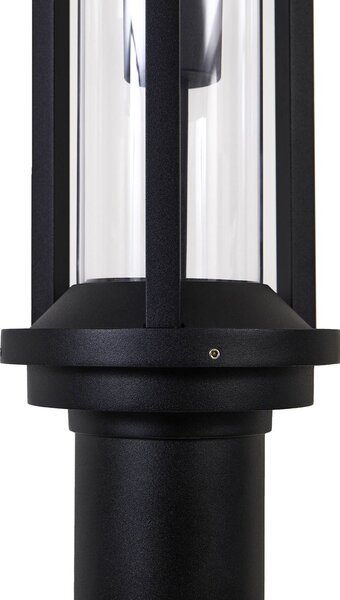 Lucande lampa zewnętrzna Alivaro, czarna, 220 cm, E27, IP65 Alivaro Lucande, możliwość ściemniania, czarny, aluminium, nowoczesny