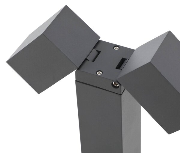 Lampa ogrodowa stojąca Othil Lindby, możliwość ściemniania, aluminiowy / szary / cynkowy, aluminium, nowoczesny