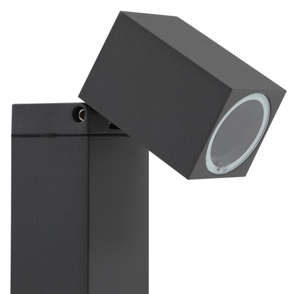 Słupek oświetleniowy Othil Lindby, możliwość ściemniania, aluminiowy / szary / cynkowy, aluminium, nowoczesny