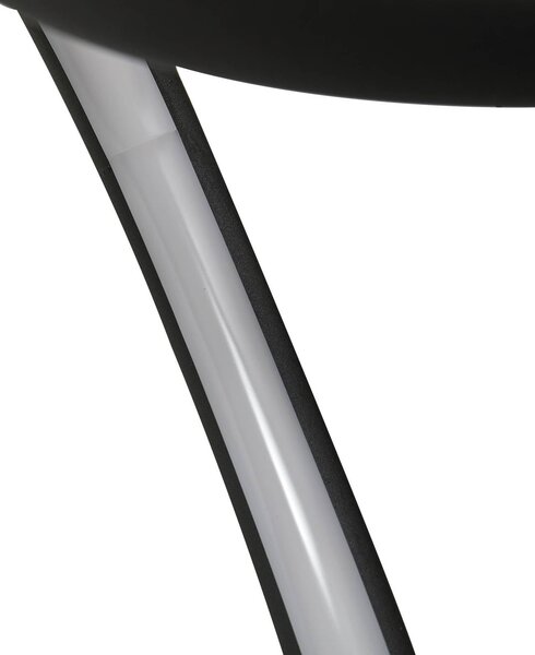 Wentylator sufitowy LED Lomata, czarny, cichy, Ø 23 cm Lomata Lindby, możliwość ściemniania, czarny, salon / jadalnia, aluminium, nowoczesny