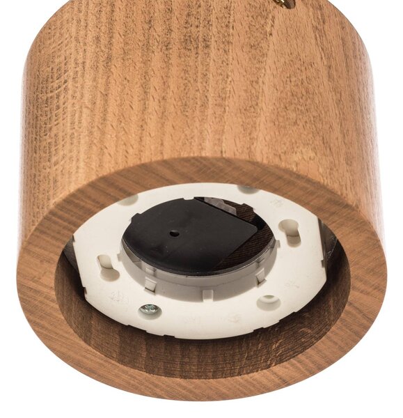 Lampa sufitowa Ernest Envostar, możliwość ściemniania, jasne drewno, salon / jadalnia, drewno