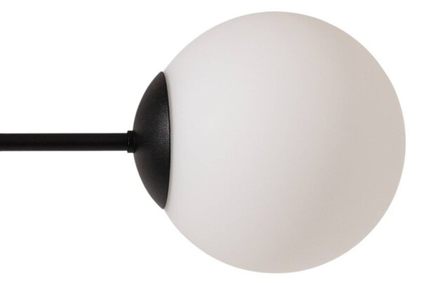 Lampa sufitowa Glassy Euluna, możliwość ściemniania, czarny, salon / jadalnia, szkło, nowoczesny