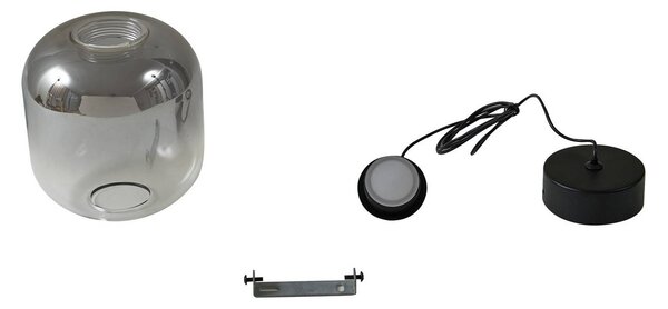 Lampa wisząca Avelinra Lucande, salon / jadalnia, szkło, nowoczesny