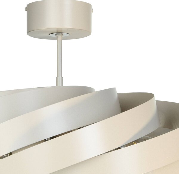 Lampa sufitowa Vento Euluna, możliwość ściemniania, kremowy / amber, salon / jadalnia, metal, nowoczesny