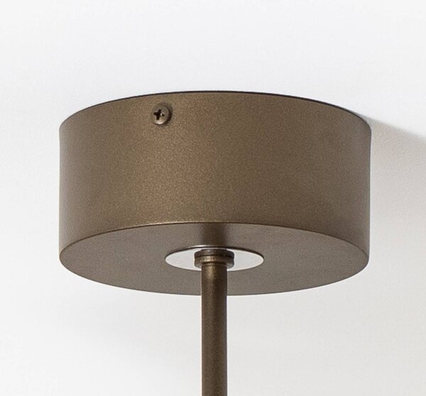 Lampa sufitowa Vento Euluna, możliwość ściemniania, brązowy / rdzawy, salon / jadalnia, metal, nowoczesny