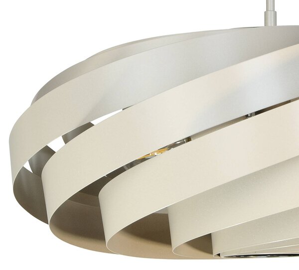 Lampa sufitowa Vento Euluna, możliwość ściemniania, kremowy / amber, salon / jadalnia, metal, nowoczesny