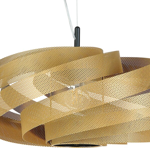 Lampa sufitowa Vento Euluna, możliwość ściemniania, mosiężny / złoty, salon / jadalnia, metal, nowoczesny