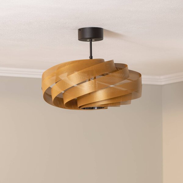 Lampa sufitowa Vento Euluna, możliwość ściemniania, mosiężny / złoty, salon / jadalnia, metal, nowoczesny