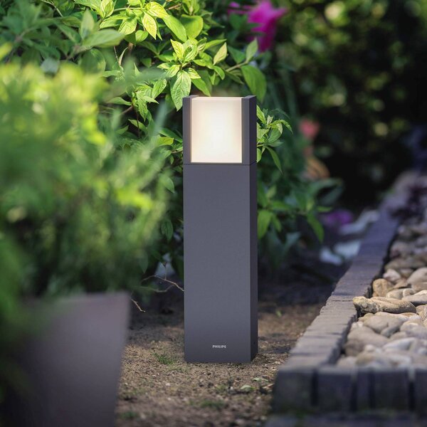 Philips Lampa ogrodowa stojąca Arbour, czarny, aluminium, nowoczesny