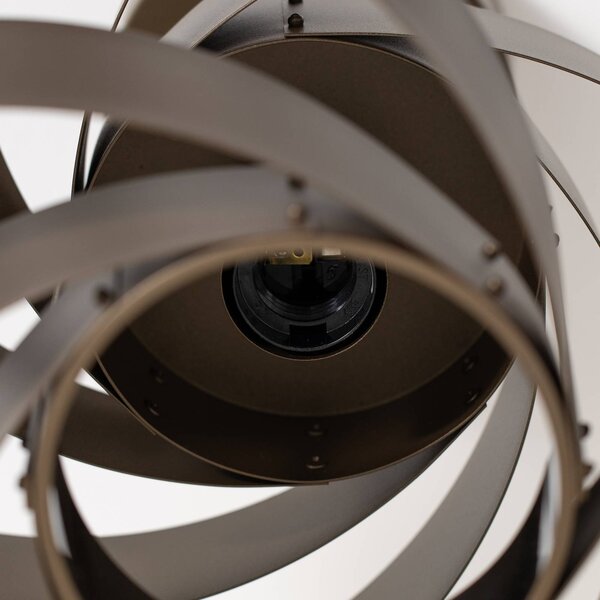 Lampa sufitowa Vento Euluna, możliwość ściemniania, brązowy / rdzawy, salon / jadalnia, metal, nowoczesny