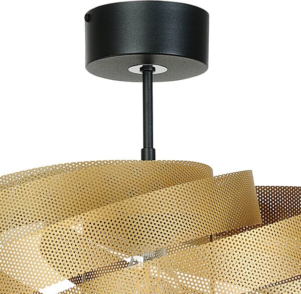 Lampa sufitowa Vento Euluna, możliwość ściemniania, mosiężny / złoty, salon / jadalnia, metal, nowoczesny