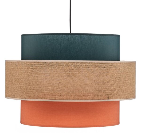 Lampa wisząca Trio TK Lighting, możliwość ściemniania, multikolor, salon / jadalnia, tkanina / materiał / jedwab