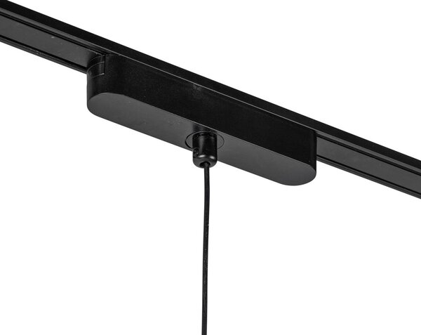 Lampa wisząca LED Lumaro, czarna, Ø3cm,aluminium,48V,ściemniana Lumaro 48V Lindby, możliwość ściemniania, czarny, salon / jadalnia, aluminium, nowoczesny