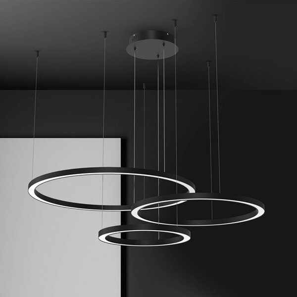 Lampa wisząca Galaxia Eko-Light, czarny, salon / jadalnia, tworzywo sztuczne, nowoczesny