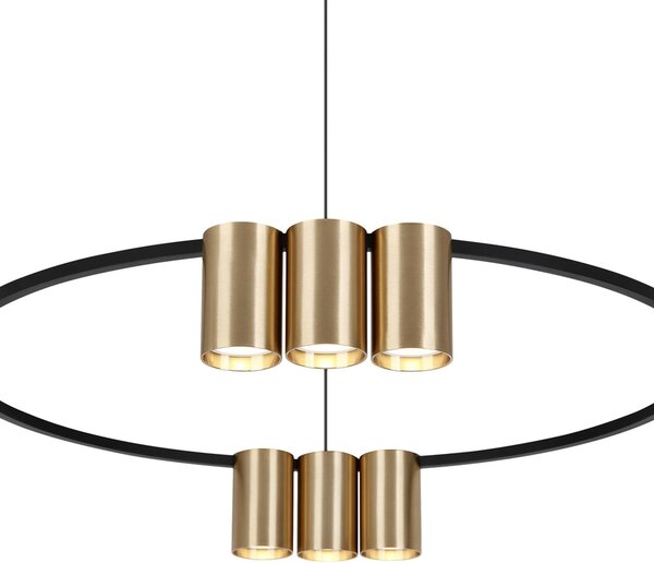Lampa wisząca designerska Genesis Eko-Light, możliwość ściemniania, czarny, salon / jadalnia, aluminium, design