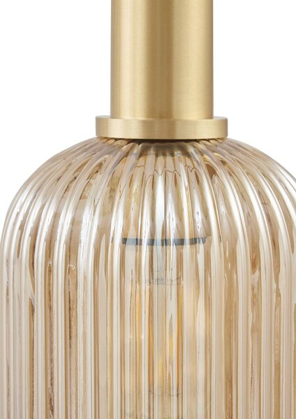 Lampa wisząca Doroteo Lindby, możliwość ściemniania, aluminiowy / szary / cynkowy, salon / jadalnia, szkło, vintage