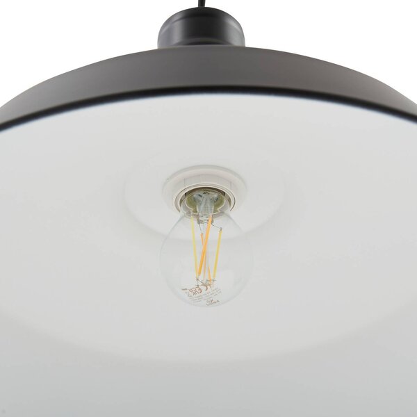 Lampa wisząca Laylan Lindby, możliwość ściemniania, czarny, salon / jadalnia, metal, nowoczesny