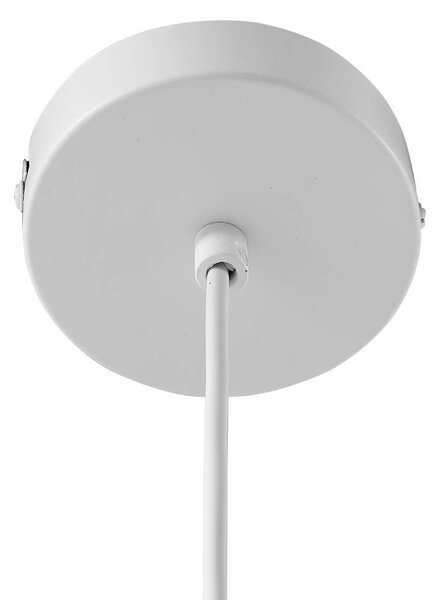 Lampa wisząca Helin Lindby, możliwość ściemniania, biały / opal, salon / jadalnia, tkanina / materiał / jedwab, nowoczesny