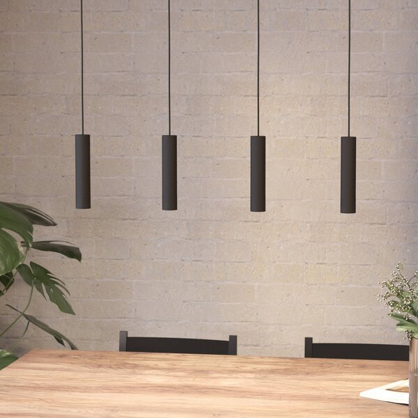 EGLO Lampa wisząca Almudaina, możliwość ściemniania, czarny, salon / jadalnia, metal, nowoczesny