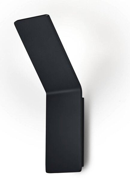 Knapstein Kinkiet LED Ava, możliwość ściemniania, czarny, salon / jadalnia, aluminium, nowoczesny