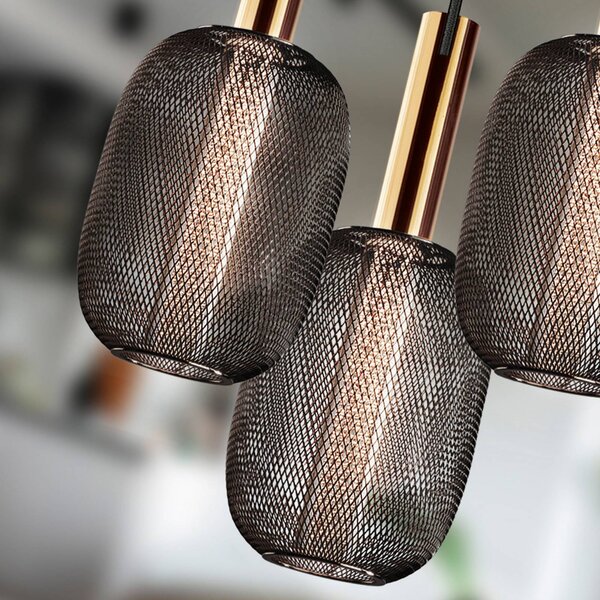 Schuller Valencia Lampa wisząca Micron, możliwość ściemniania, czarny, salon / jadalnia, metal