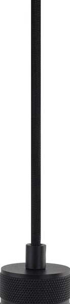 Lampa wisząca Lindby Linaro, Ø 4,6 cm, czarna, 1-fazowa, E27 Linaro Lindby, możliwość ściemniania, czarny, salon / jadalnia, aluminium, nowoczesny