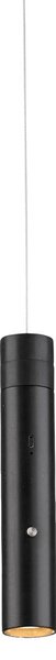JUST LIGHT. GmbH Lampa wisząca Attach, możliwość ściemniania, czarny, salon / jadalnia, metal, nowoczesny