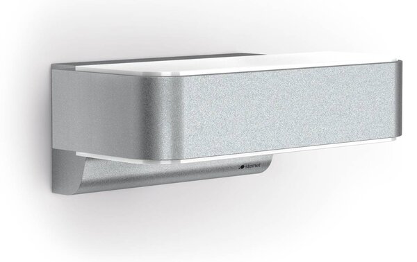 STEINEL Lampa zewnętrzna z czujnikiem ruchu L 810 SC, aluminiowy / szary / cynkowy, aluminium, nowoczesny