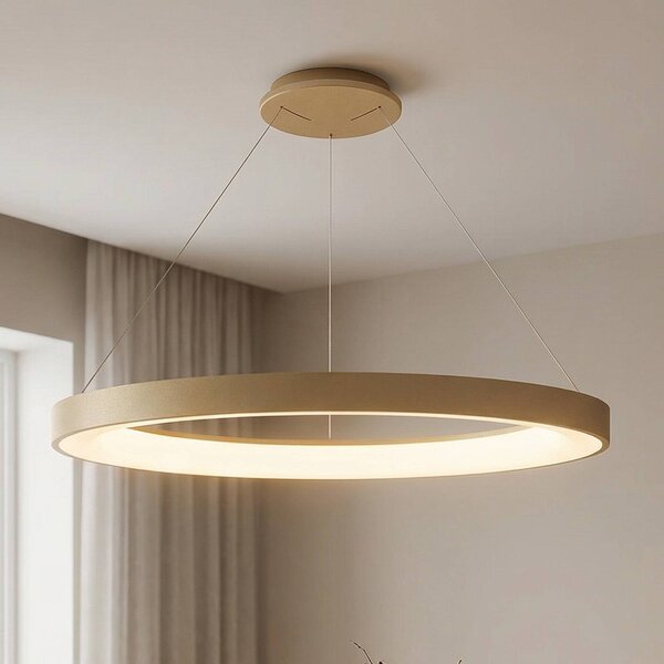 Mantra Iluminación Lampa wisząca Niseko II, możliwość ściemniania, mosiężny / złoty, salon / jadalnia, metal, nowoczesny