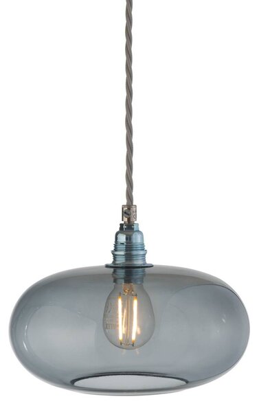 EBB & FLOW Lampa wisząca szklana Horizon, możliwość ściemniania, aluminiowy / szary / cynkowy, salon / jadalnia, szkło, skandynawski