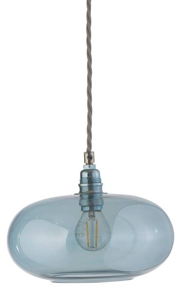 EBB & FLOW Lampa wisząca szklana Horizon, możliwość ściemniania, niebieski, salon / jadalnia, szkło, skandynawski