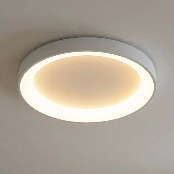 Mantra Iluminación Lampa sufitowa LED Niseko II, możliwość ściemniania, biały / opal, salon / jadalnia, aluminium, nowoczesny