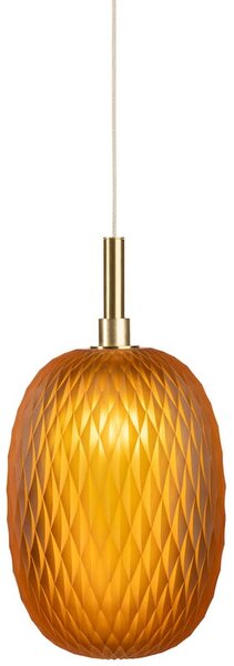 Brenta - stylowa lampa wisząca pomarańczowa 21 cm