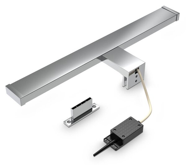 B.K. Licht Kinkiet BKL1230, chromowy / srebrny, łazienka, metal, nowoczesny