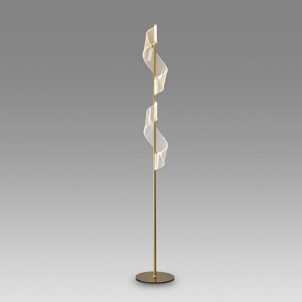 Schuller Valencia Lampa stojąca Velas, mosiężny / złoty, salon / jadalnia, aluminium, nowoczesny