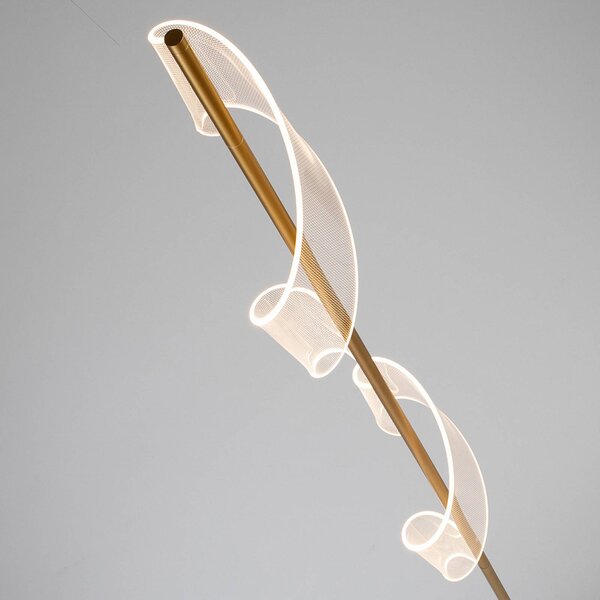 Schuller Valencia Lampa stojąca Velas, mosiężny / złoty, salon / jadalnia, aluminium, nowoczesny